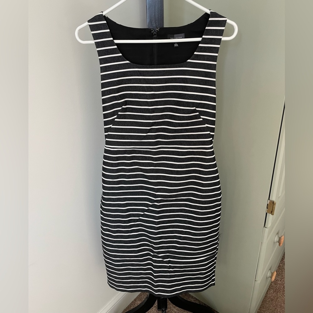 The Limited striped fitted dress